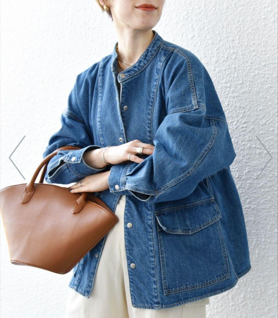 SHIPS　デニムジャケット オーバーサイズ ボタン留め
