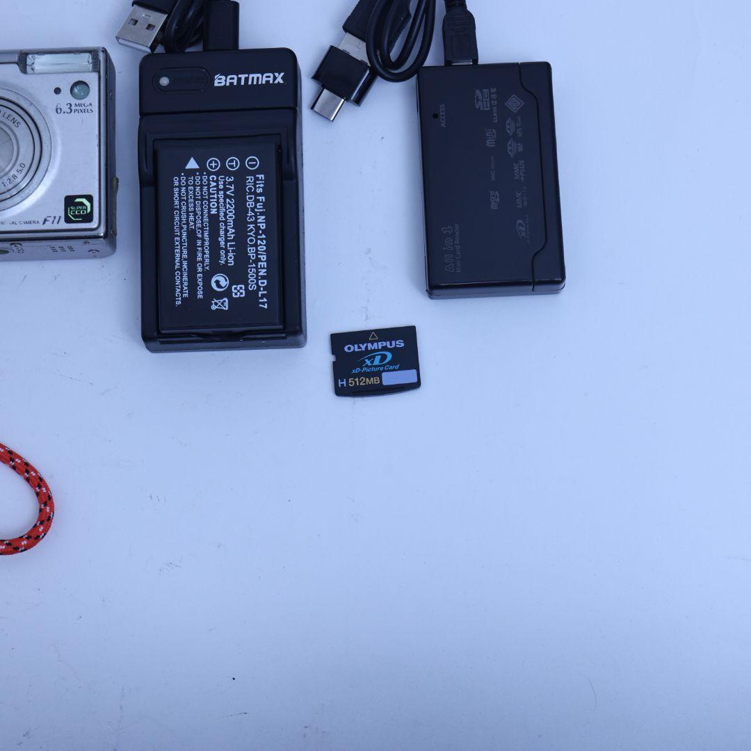 スマホ転送可 FUJIFILM F11 デジタルカメラ メモリーカード他 付