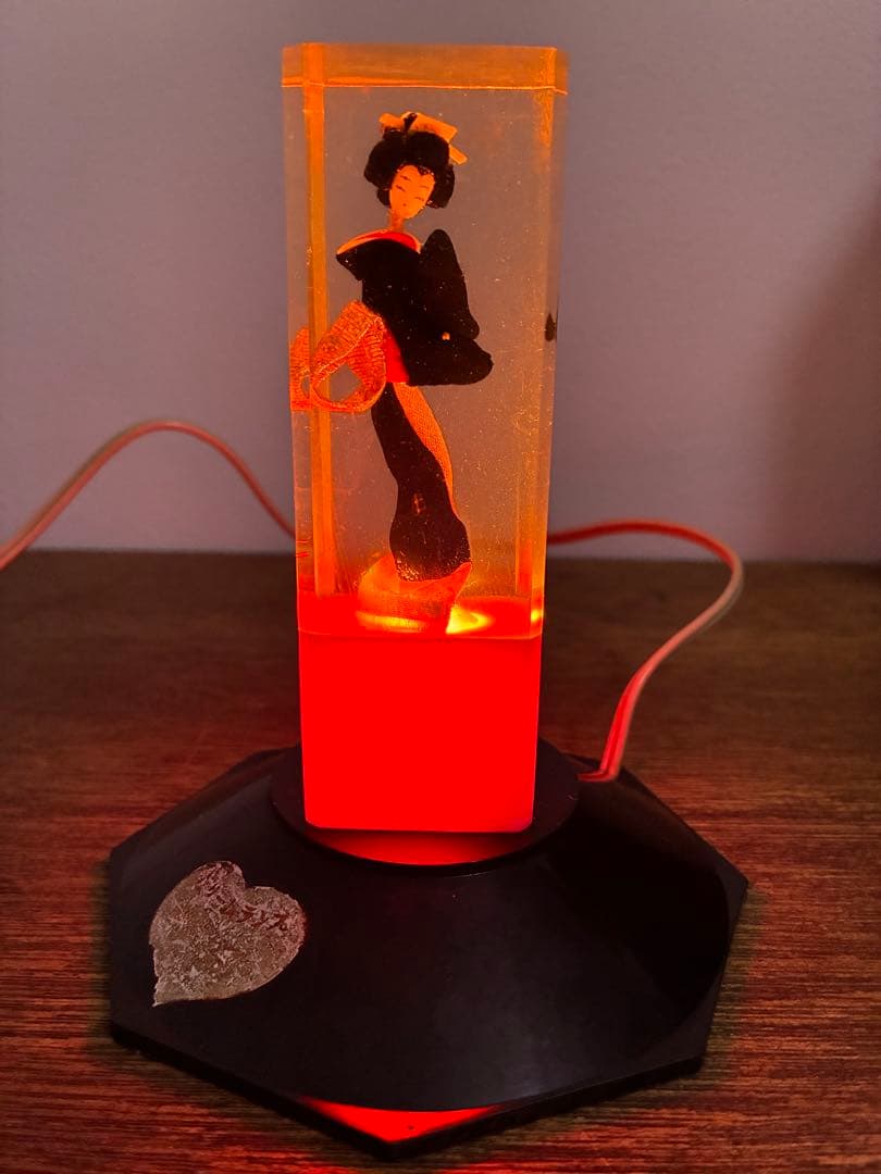希少 昭和 レトロ 舞妓 芸者 美人 照明 水中花 レトロ照明 雑貨 レトロ雑貨
