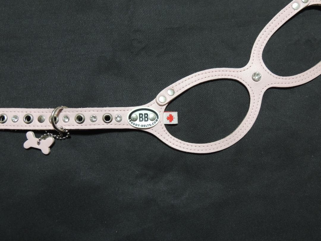 超美品　Buddy Belts バディベルト　ピンク　ストーン付ハーネス　3.5