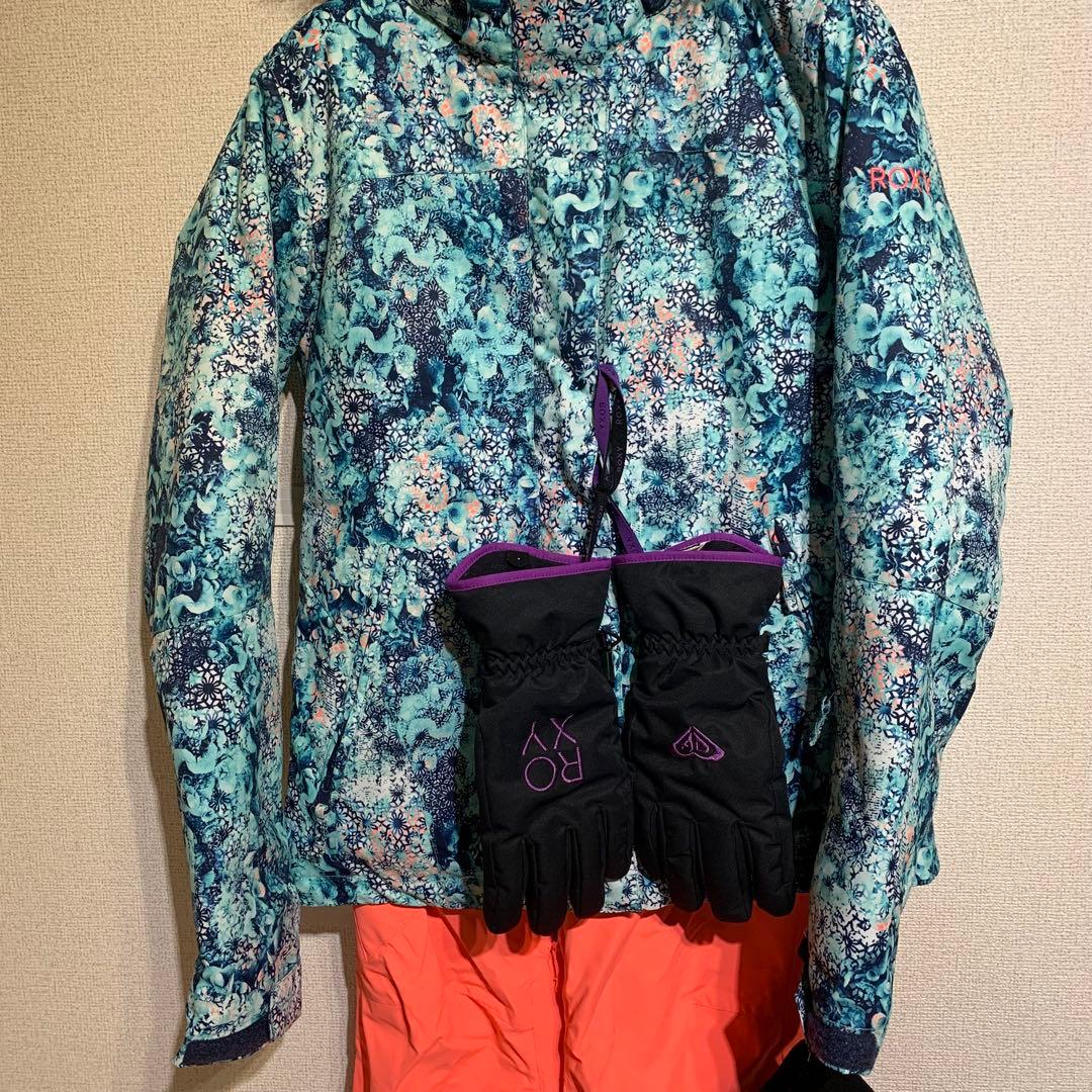 ROXY ロキシー スキー スノーボードウェア フルセット グローブ プロテクタ