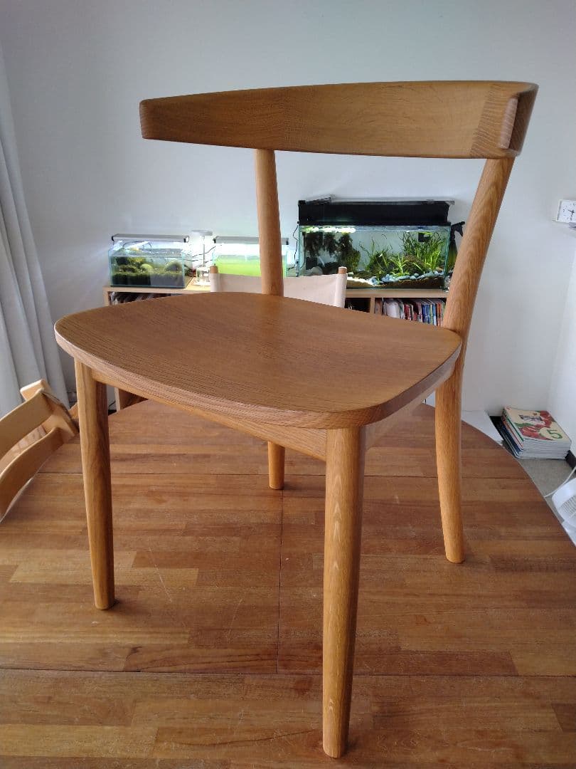 【極美品】MUJI無印良品 オーク無垢材チェア オイル仕上げ 深澤直人