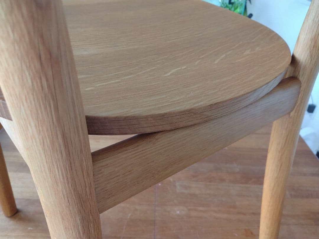 【極美品】MUJI無印良品 オーク無垢材チェア オイル仕上げ 深澤直人