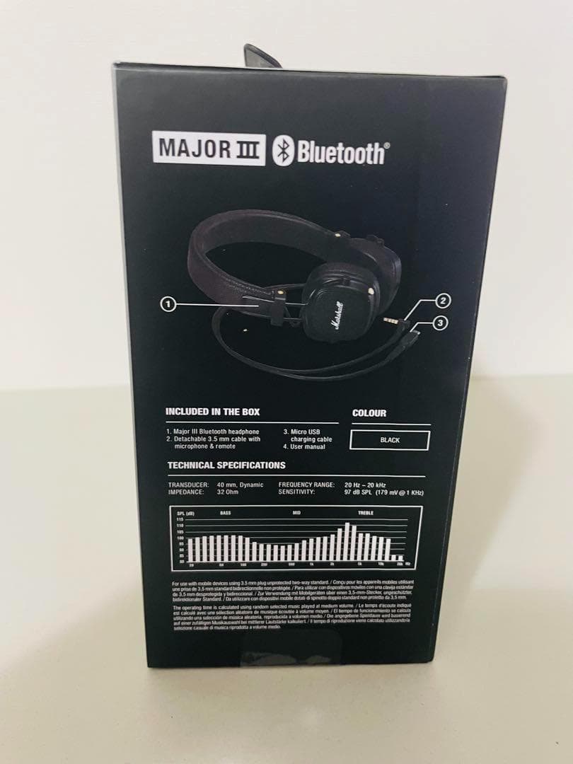 正規品 マーシャル ヘッドホン ブラック MAJOR III メジャー3 ④