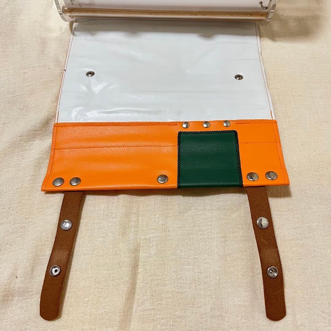 LITTLE BUDDY クリア中型インコ用　オレンジ×グリーン