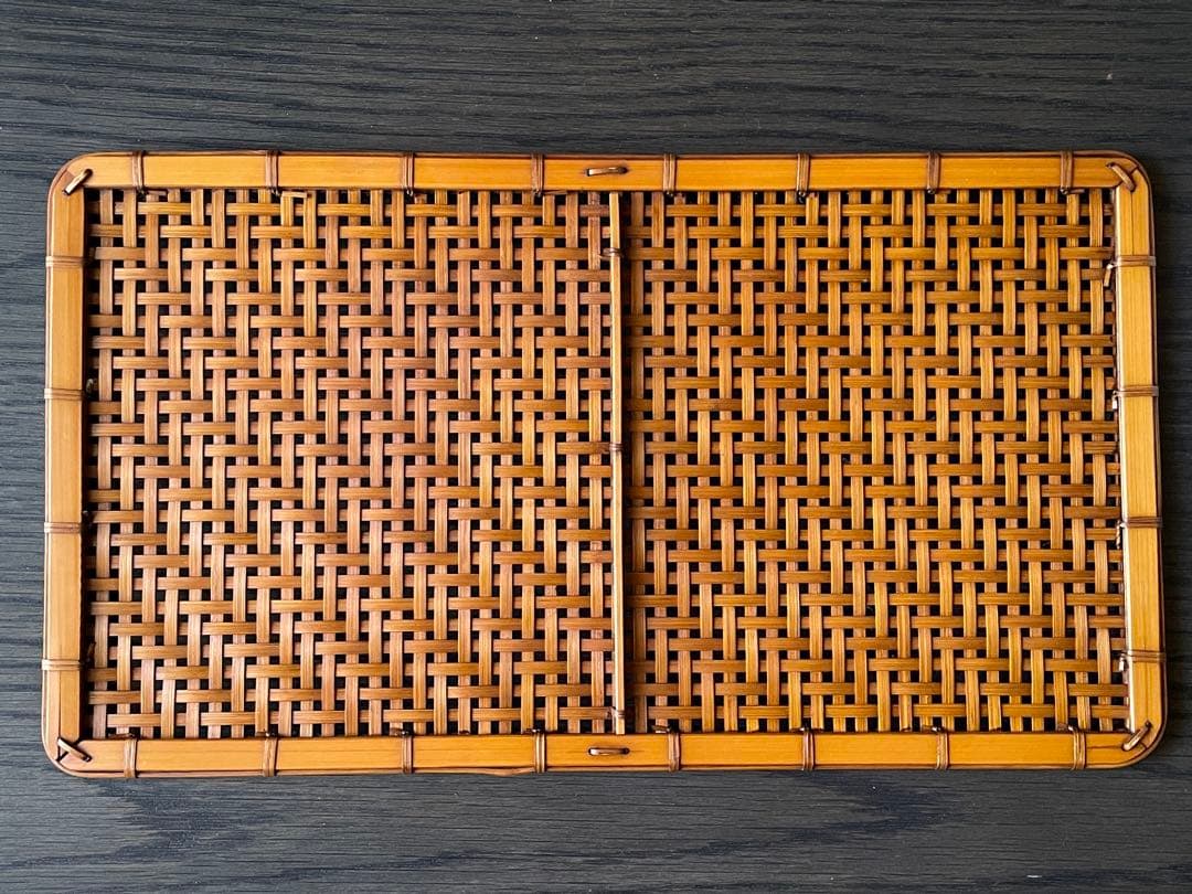 吉田佳道　四ツ目膳　竹工芸