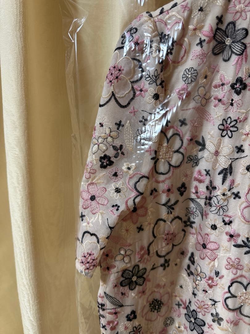 可愛いオーガンジー刺繍ワンピース ローズティアラ 46 Rose Tiara