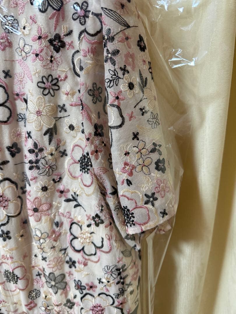 可愛いオーガンジー刺繍ワンピース ローズティアラ 46 Rose Tiara