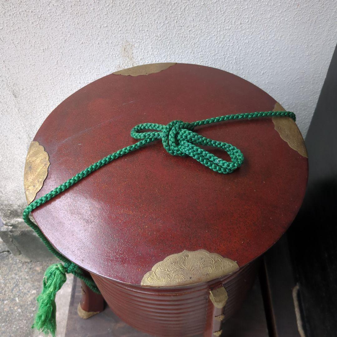 お買い物　骨董　ほかい　大名道具　漆　梨地　木製　2つ