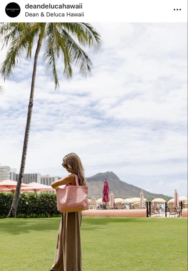 DEAN &DELUCA HAWAII 限定　ロイヤルハワイアン　ピンク　トート