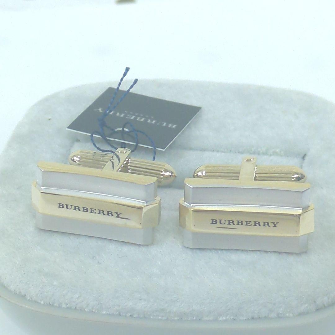 バーバリー ネクタイピン カフリンクス セット ゴールド シルバー ブラック