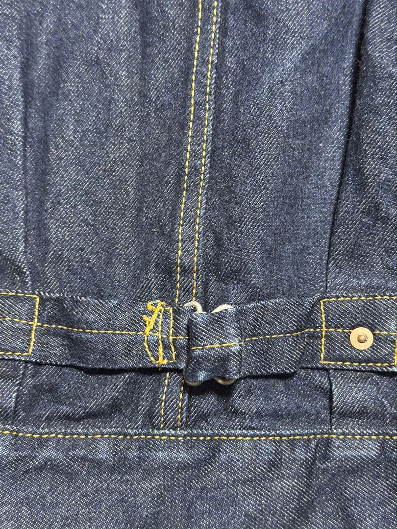 新*門様 schott 1st デニムジャケット Gジャン 短丈 シンチバック