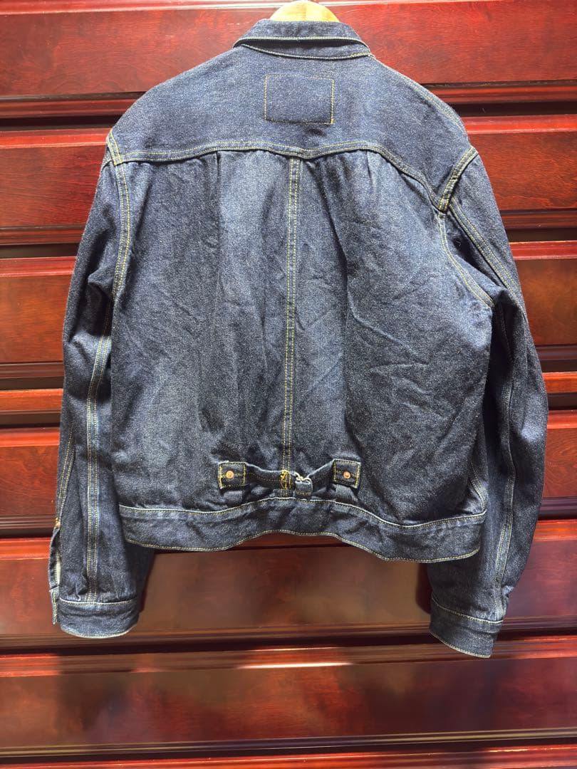 新*門様 schott 1st デニムジャケット Gジャン 短丈 シンチバック