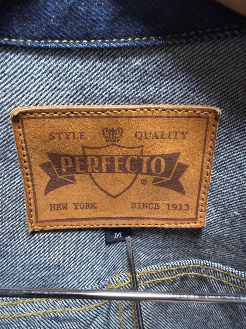 新*門様 schott 1st デニムジャケット Gジャン 短丈 シンチバック