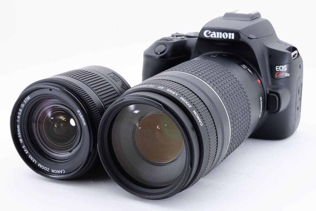 キャノン☆canon kiss x10☆標準&望遠ダブルレンズセット
