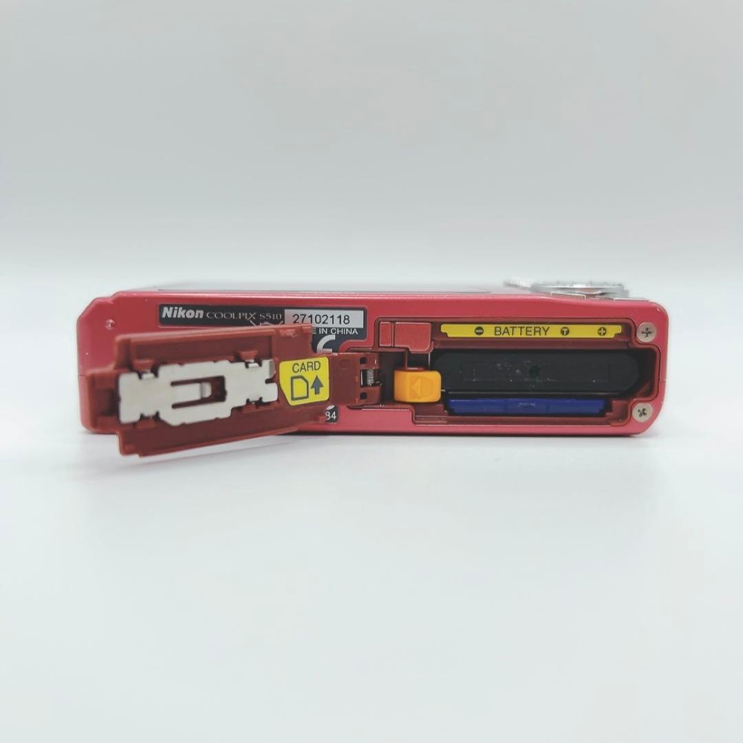 即使用可 SDカード付 Nikon ニコン COOLPIXピンク デジタルカメラ