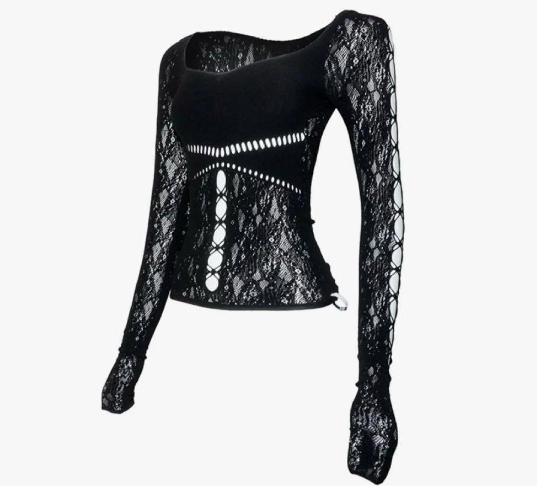 トップス THEREDTHREAD S RUCHED SCULPT BODY LACE