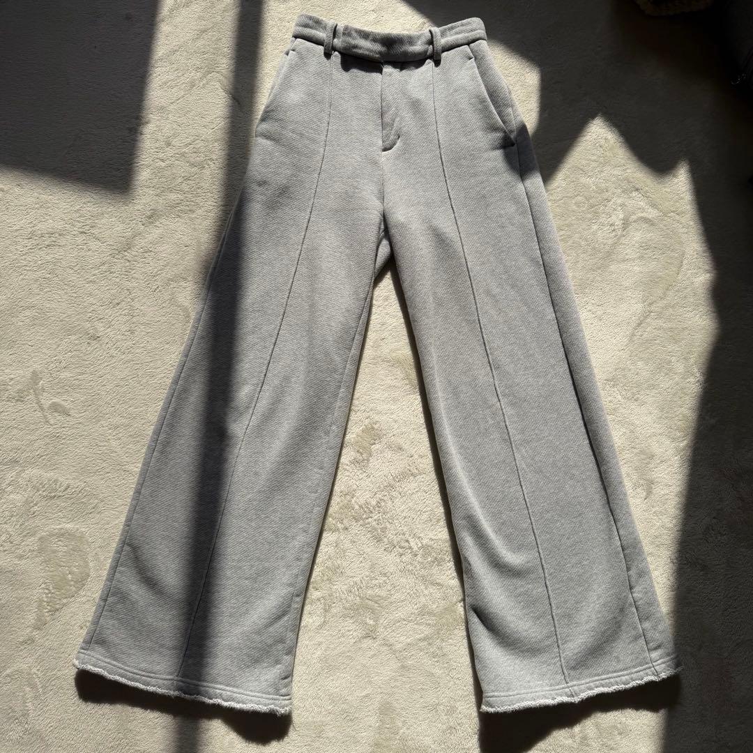 ピンタックスウェットパンツ