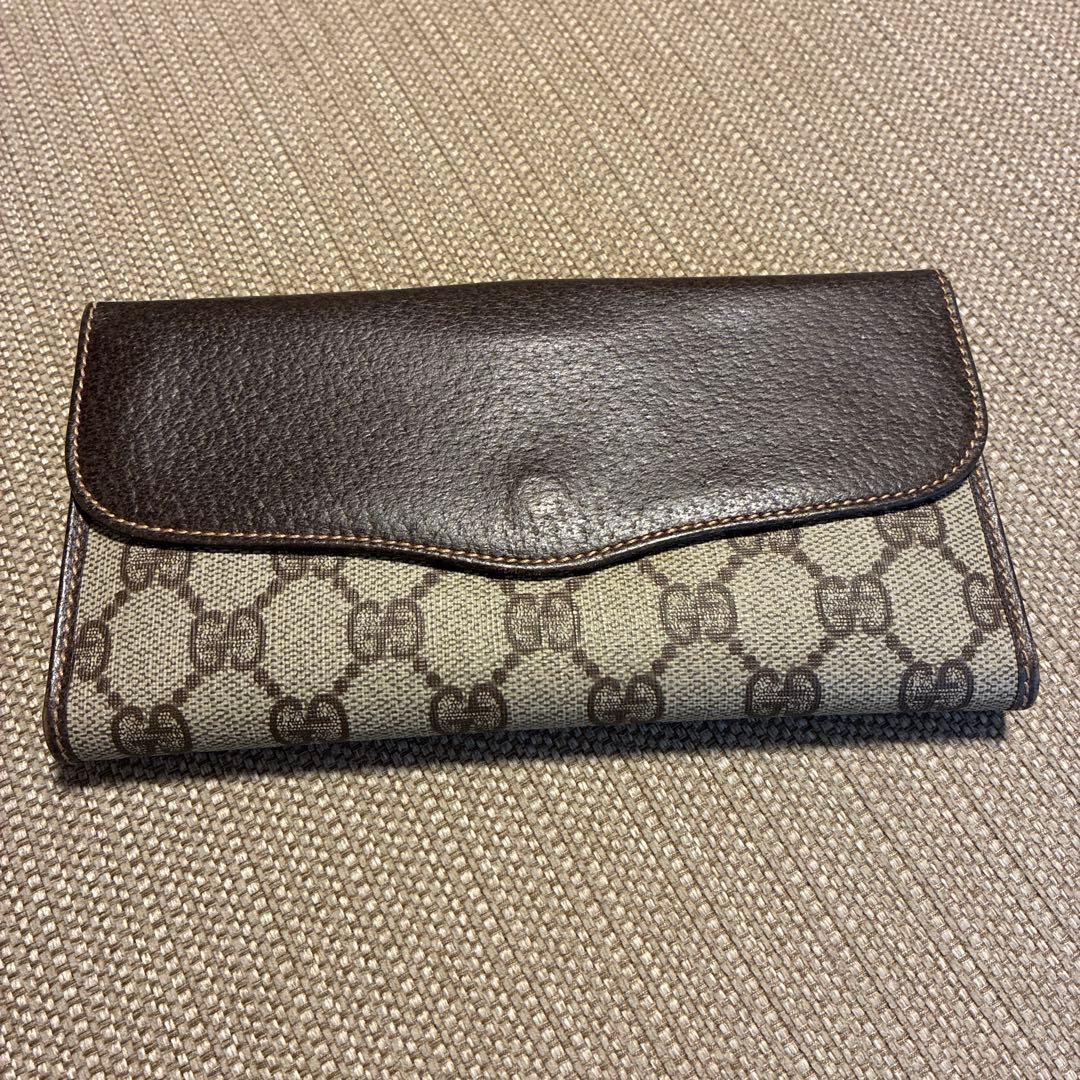Gucci GGパターン 長財布 ベージュ/ブラウン