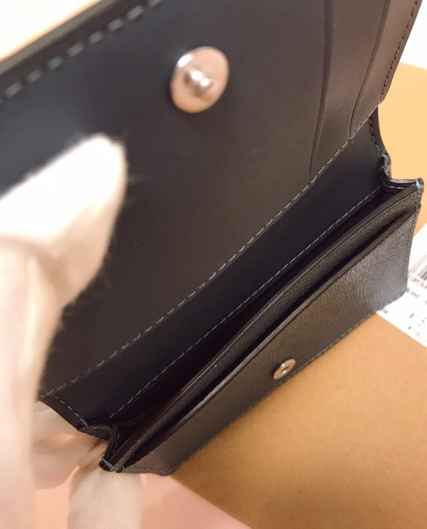 新品 coach ビジネス カード ケース デニム