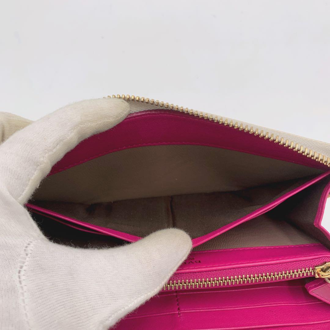 【美品✨】BVLGARI 長財布 ラウンドファスナ ロゴリング