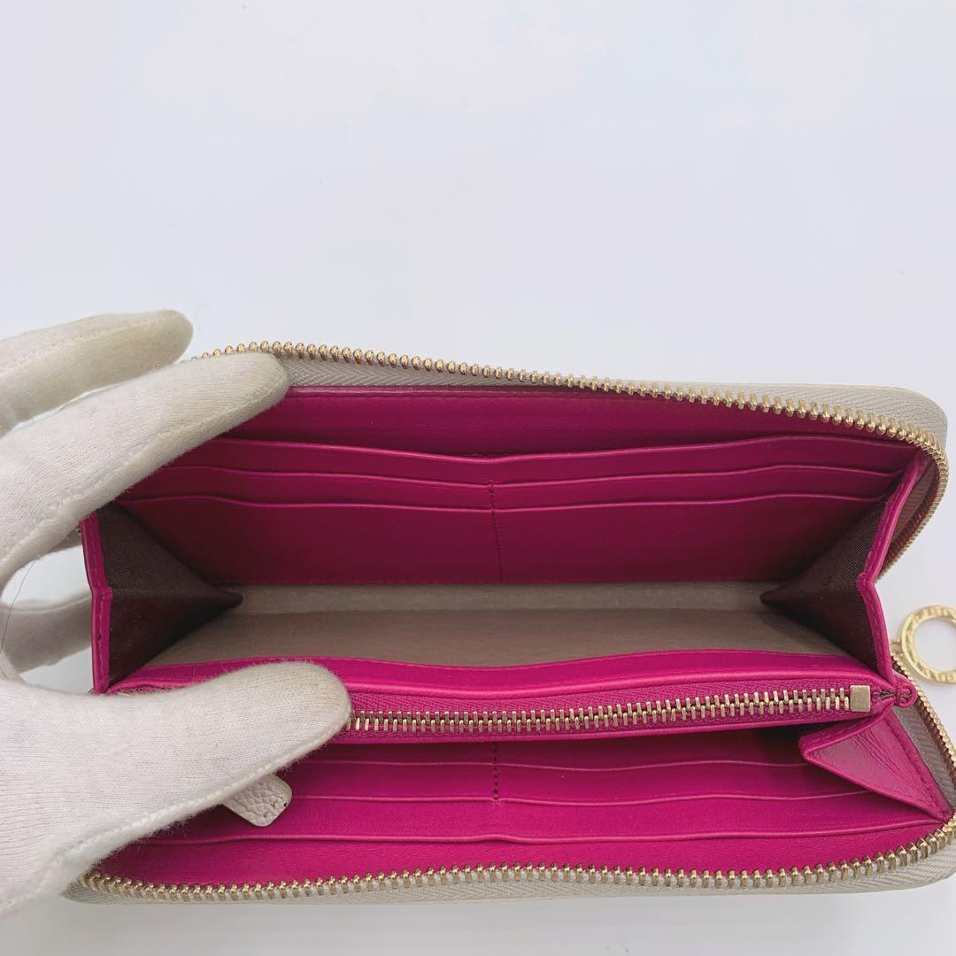 【美品✨】BVLGARI 長財布 ラウンドファスナ ロゴリング