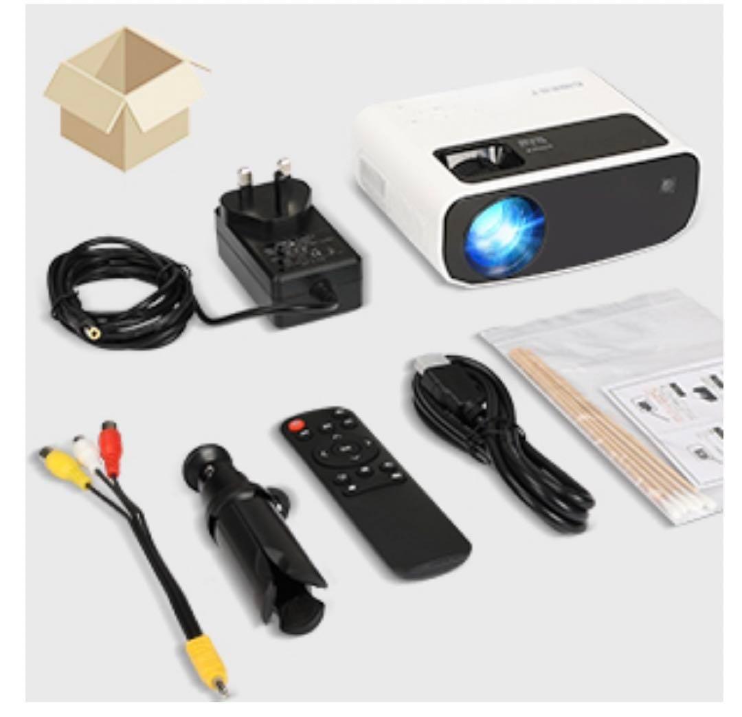 新品未使用 ELEPHAS 小型 プロジェクター 三脚 台形補正 高画質