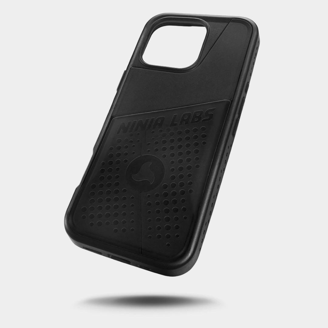 Ninja Labs ポケット付きiPhone16proケース 黒