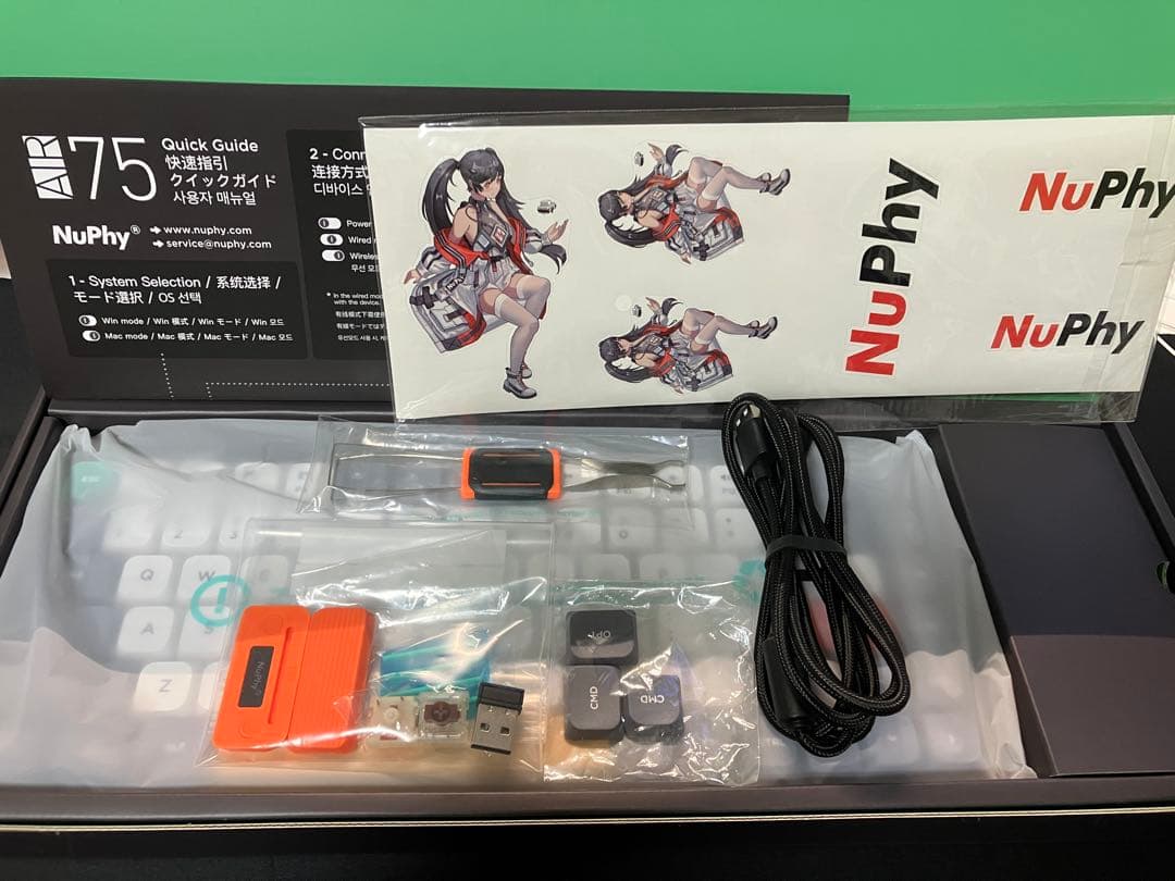 NuPhy Air75 ロープロファイルキーボード