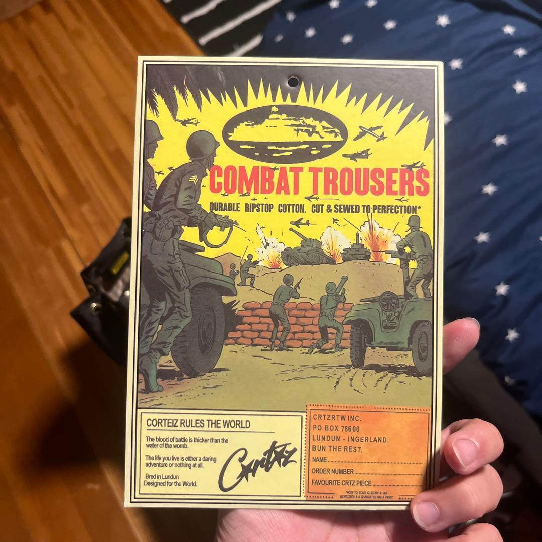 corteizブラック カーゴパンツ SMALLサイズ