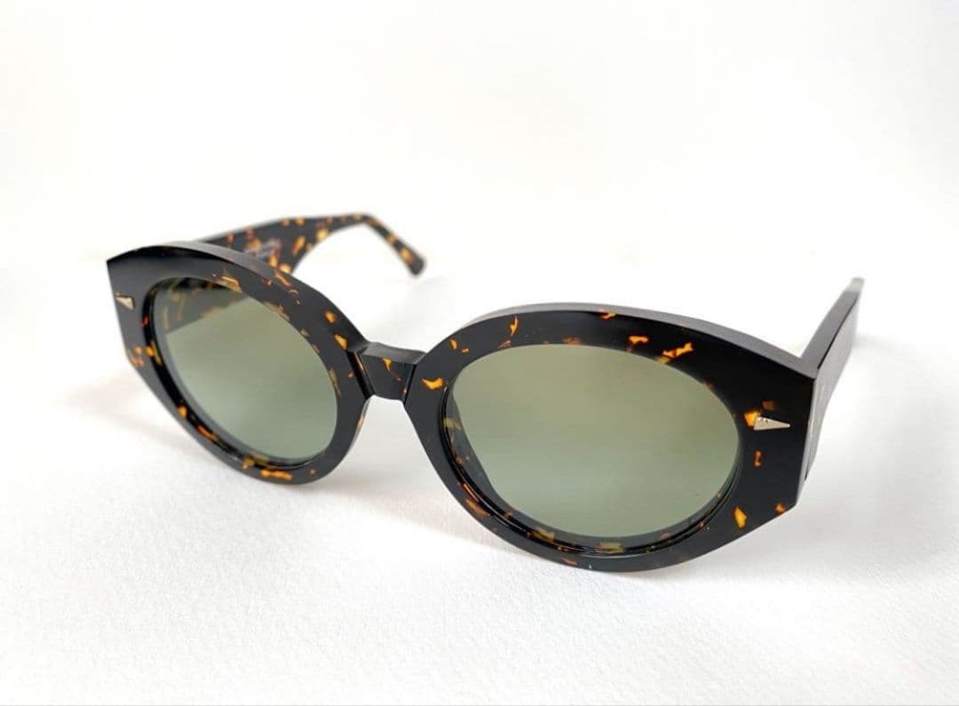 AHLEM Art Déco サングラス イエローマーブル