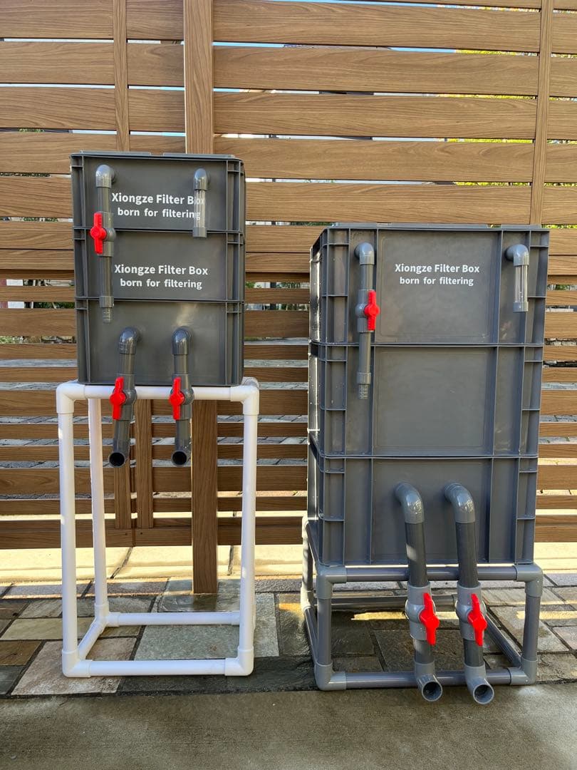 【1点限り訳あり特価】 45w水中ポンプ付き水槽池用フィルター 濾過槽濾過装置器