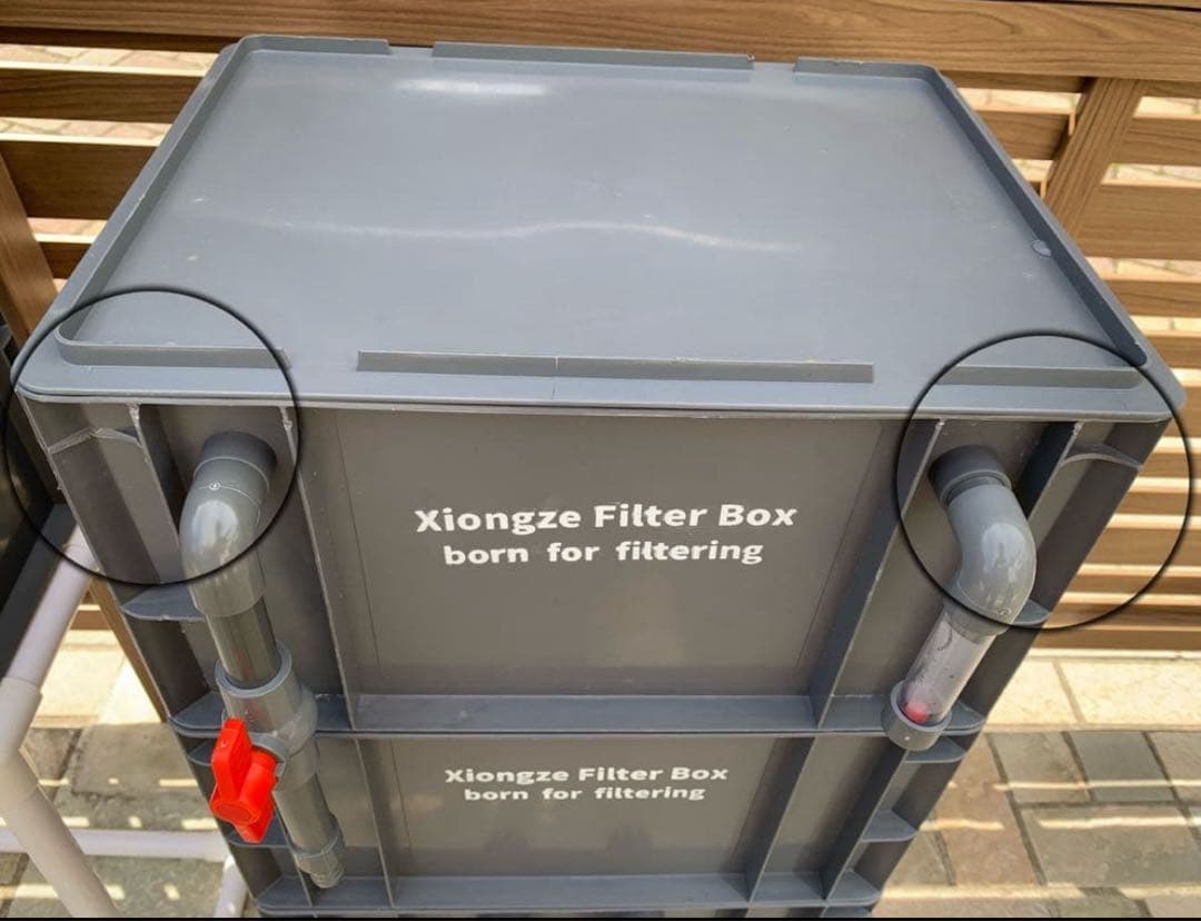 【1点限り訳あり特価】 45w水中ポンプ付き水槽池用フィルター 濾過槽濾過装置器