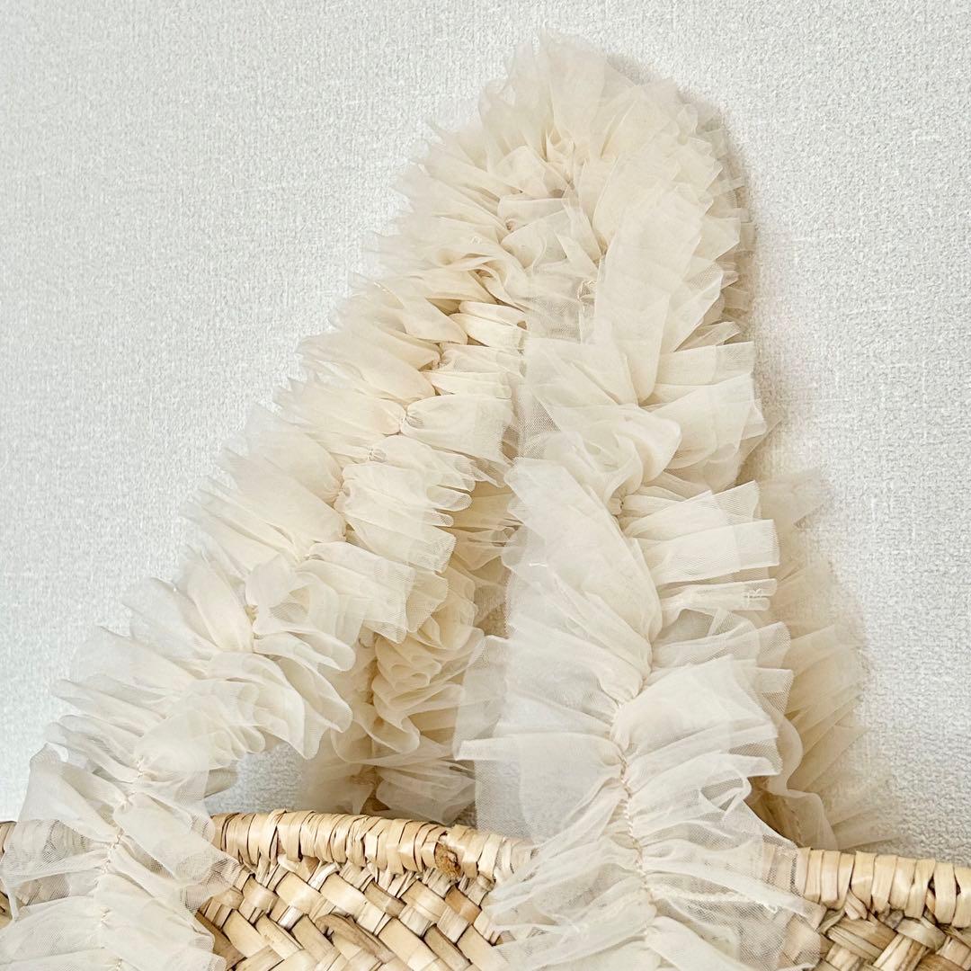 【週末限定セール】スナイデル SNIDEL ブレードチュールバッグ かごバッグ