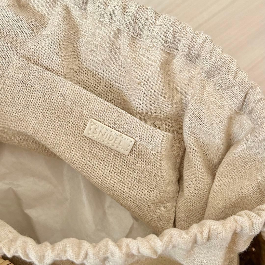 【週末限定セール】スナイデル SNIDEL ブレードチュールバッグ かごバッグ