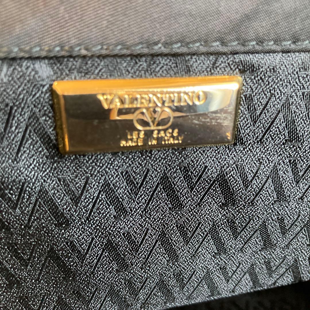 美品　ヴァレンティノ　チェーンショルダーバッグ　キルティング　インナーバッグ　黒