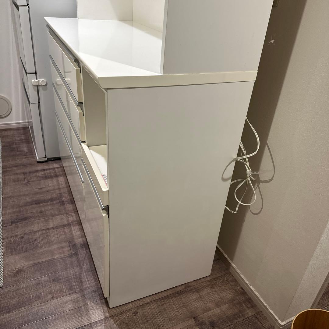 な*ほ様 12/23迄　ニトリ　キッチンボード(レジューム120-2TF-H W