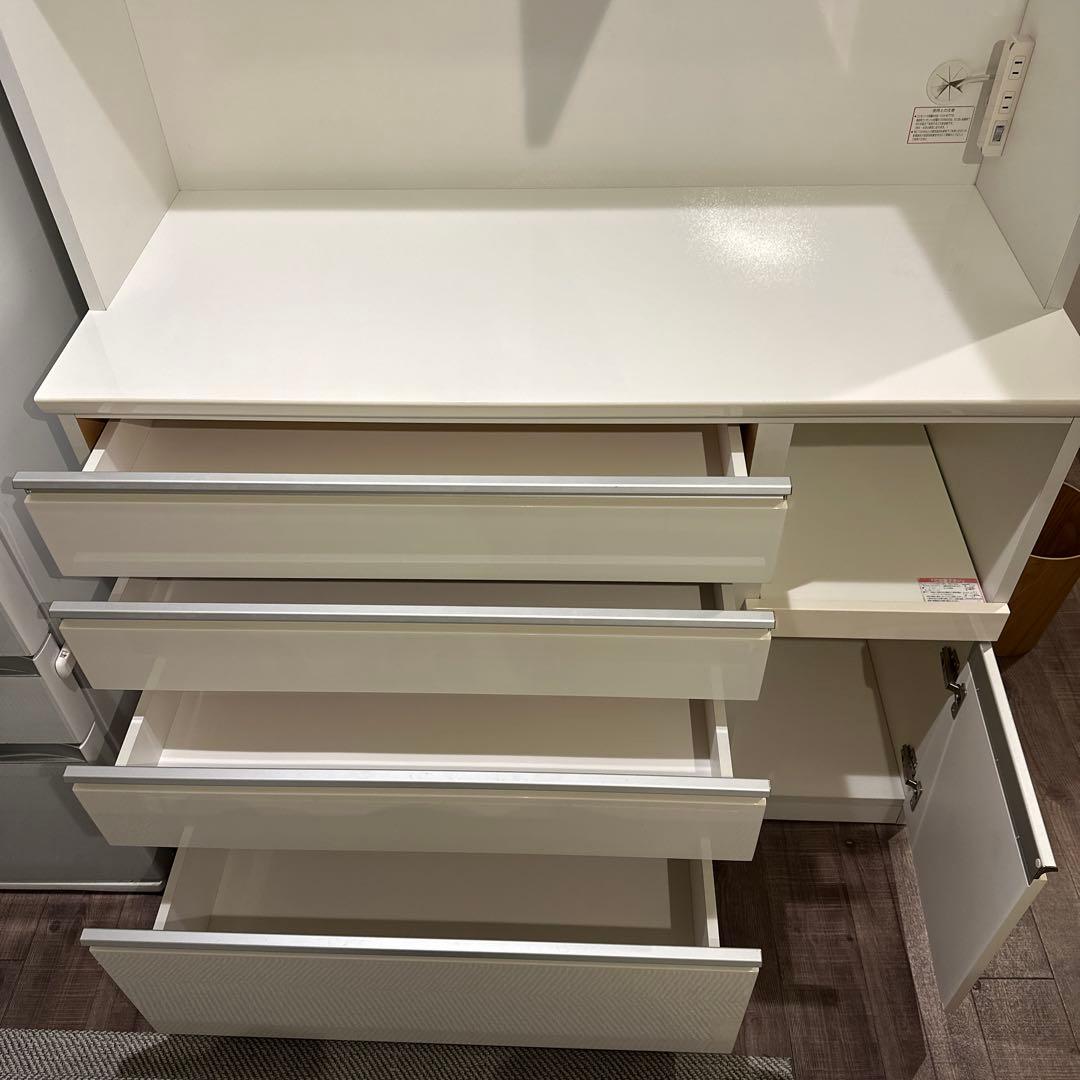 な*ほ様 12/23迄　ニトリ　キッチンボード(レジューム120-2TF-H W