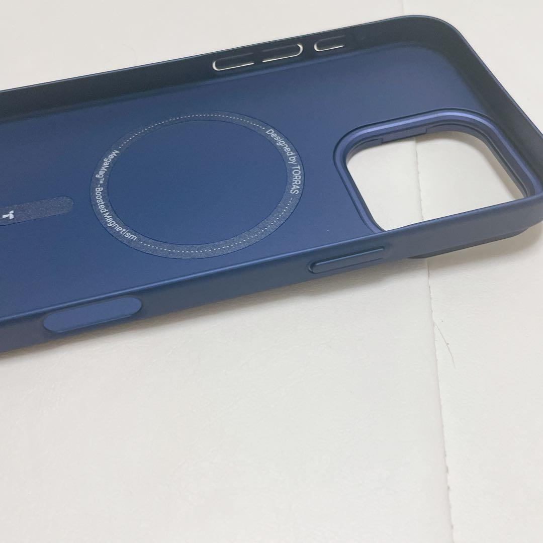 MagSafe対応 iPhone16ProMax ネイビーブルー ハードケース