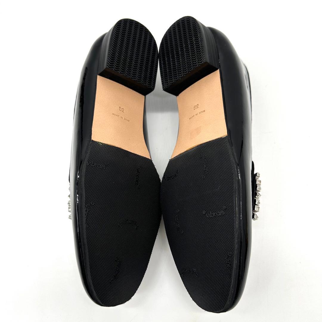 〈極美品〉TOMORROWLAND【23cm】ビジュー オペラローファー 黒