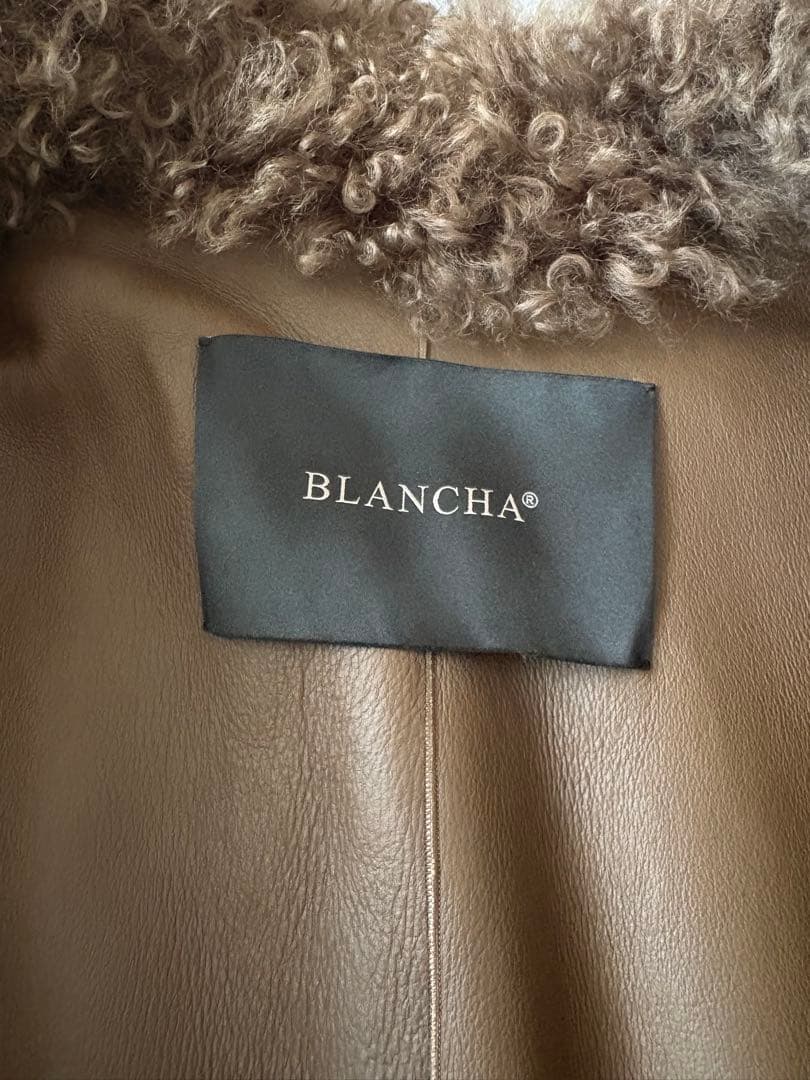 L'Appartement ブランカMOUTON VESTブラウンカーキ