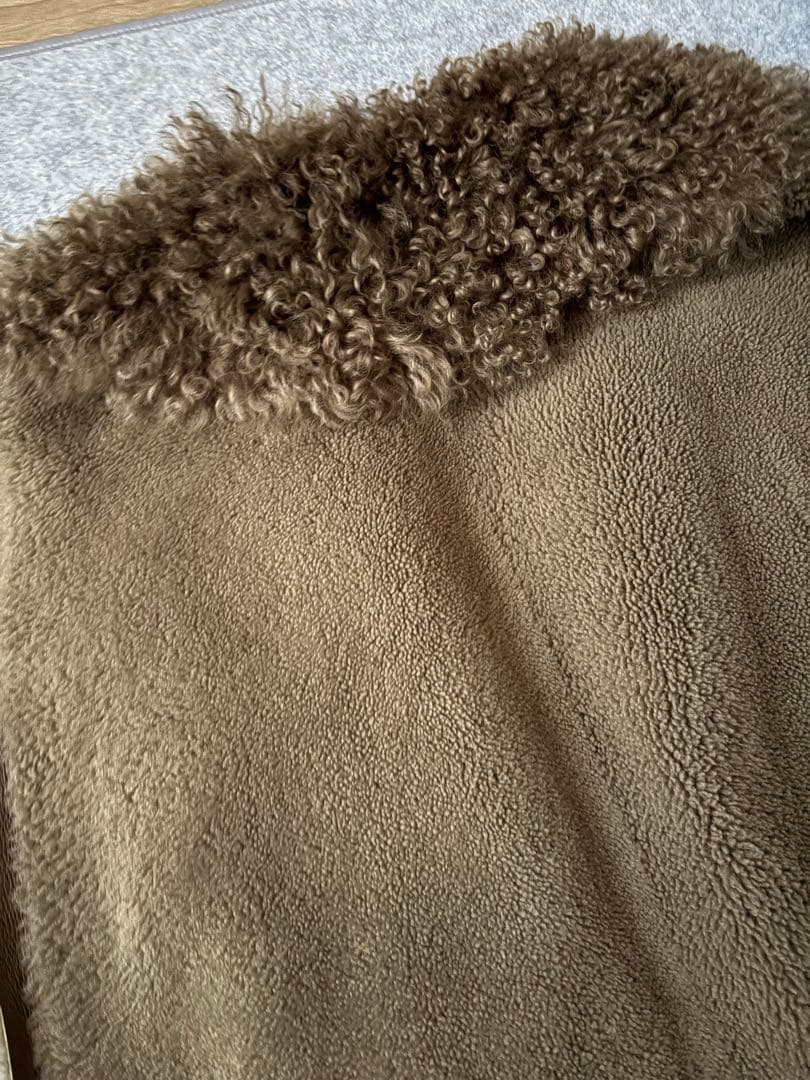 L'Appartement ブランカMOUTON VESTブラウンカーキ