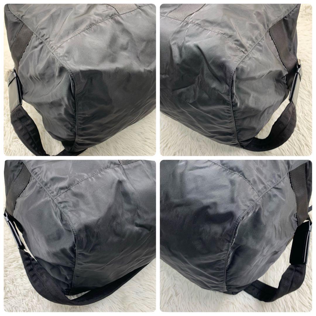 【✨極美品✨】プラダ ボストンバッグ 2way 三角ロゴ ナイロン ブラック