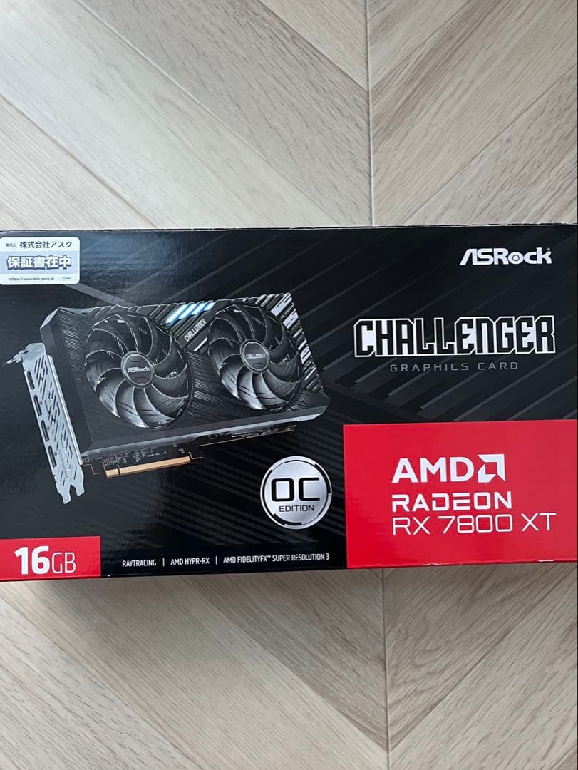 グラフィックボード・グラボ・ビデオカード ASRock AMD RADEON RX7800XT 16GB OC