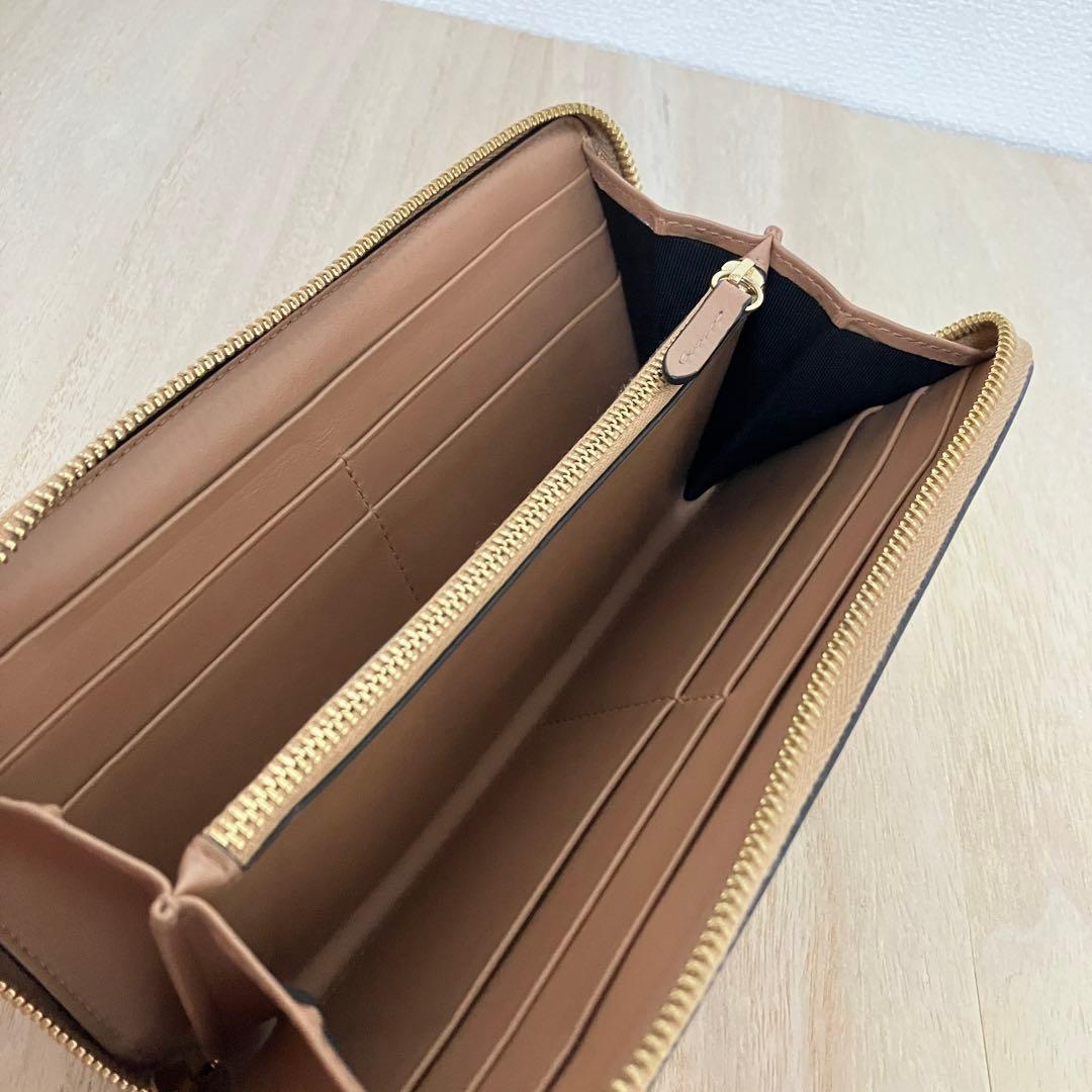 訳あり✨SMYTHSON✨スマイソン✨長財布 ラウンドジップ✨ライトブラウン