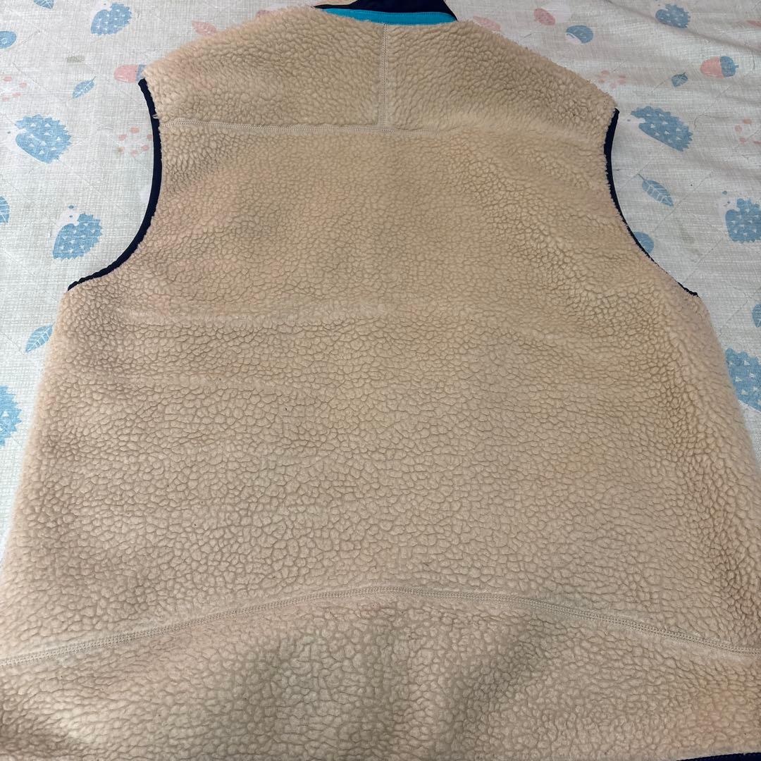 R*4様 patagonia フリースベスト ベージュ/ネイビー