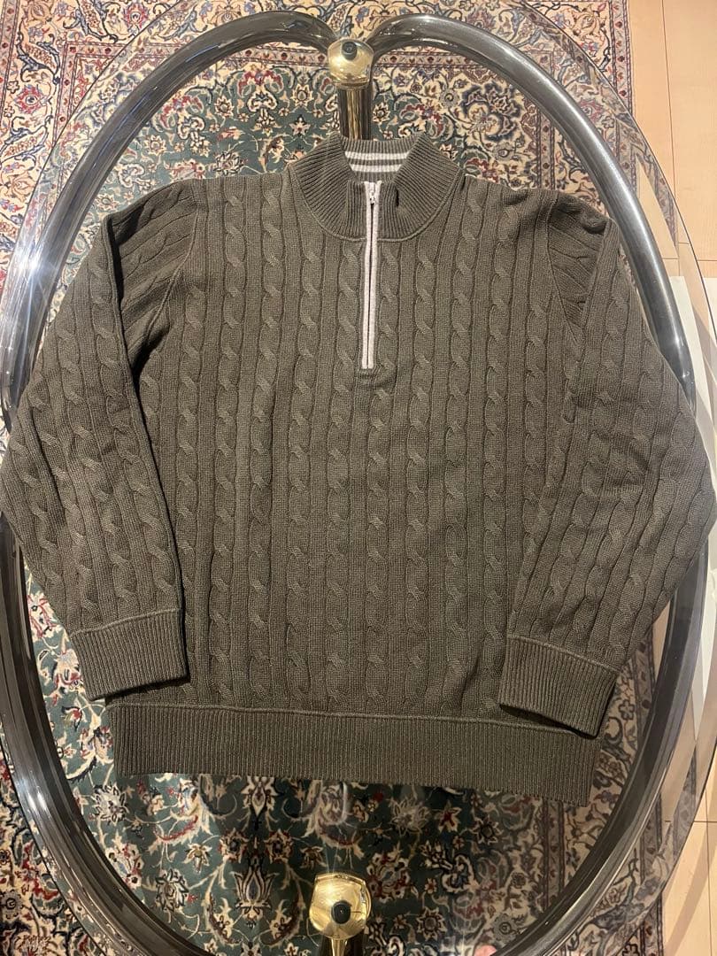 BRUNELLO CUCINELLI カシミヤ ケーブルニット セーター　52