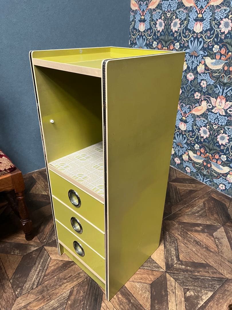 ヒジキ＊棚 チェスト 昭和レトロ レトロポップ 当時物 インテリア 緑