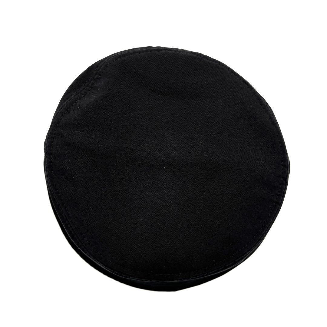 極美品 RFIDモデル モンクレール バケットハット ロゴワッペン Lサイズ 黒