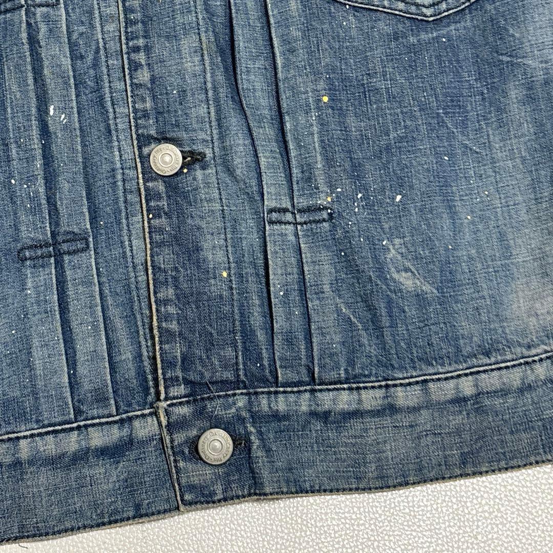 Ordinary fits ノーカラー デニムジャケット